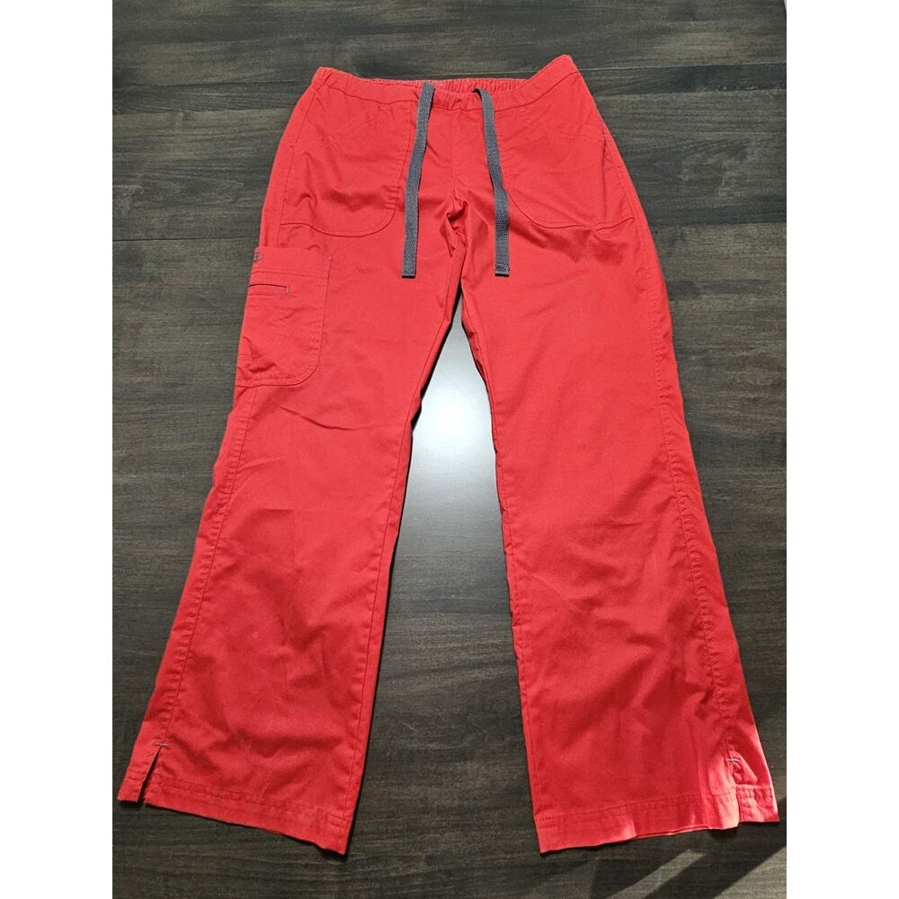WOMEN'S BIO SCRUB BOTTOMS PANTS SIZE SP COLOR RED